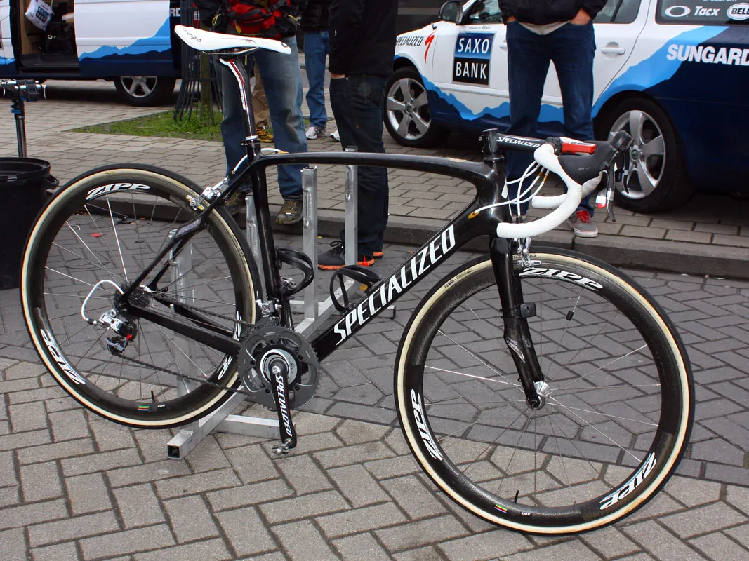 Fabian Cancellara's prototype Specialized Roubaix SL3 from the 2010 Paris-Roubaix