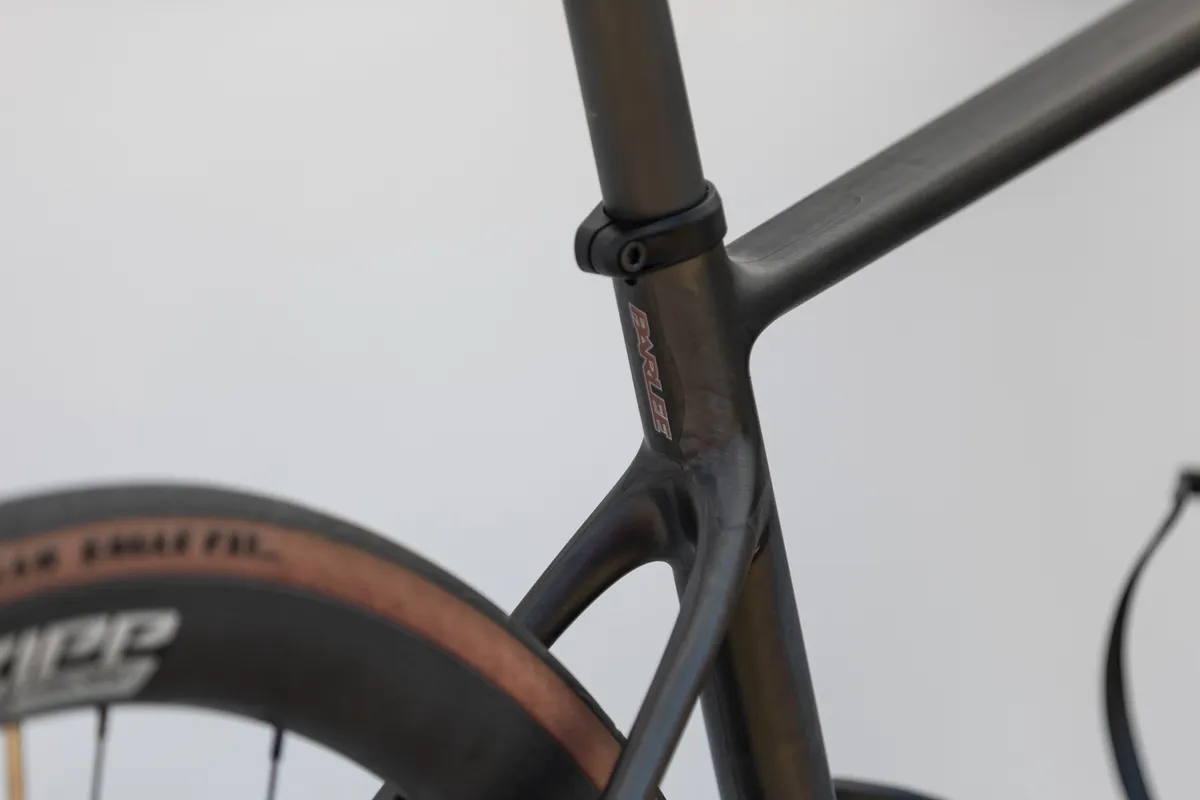 Dropped stays on the Parlee Ouray all-road bike at the 2024 Sea Otter Classic