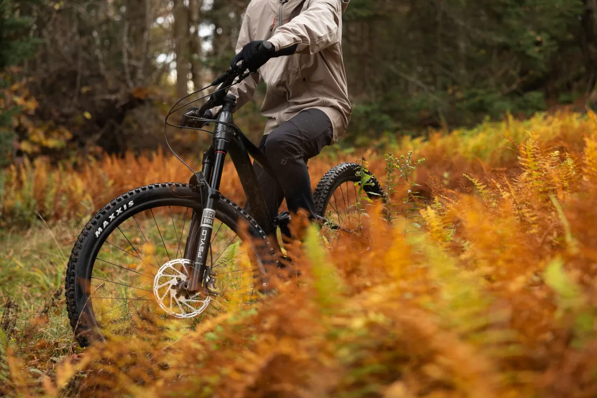 RockShox Psylo on bike with autumn background