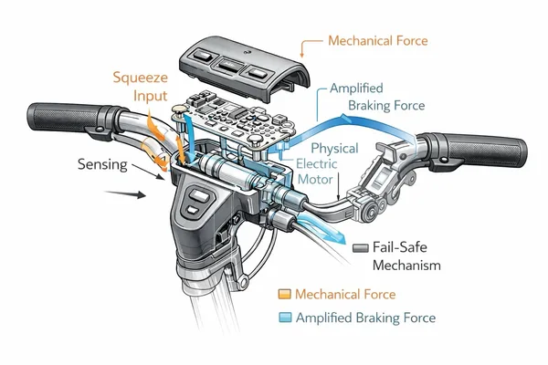 Goodbye to brake levers? This inventor's electronic braking system ...