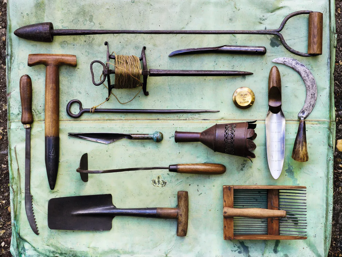 Tools for the produce garden