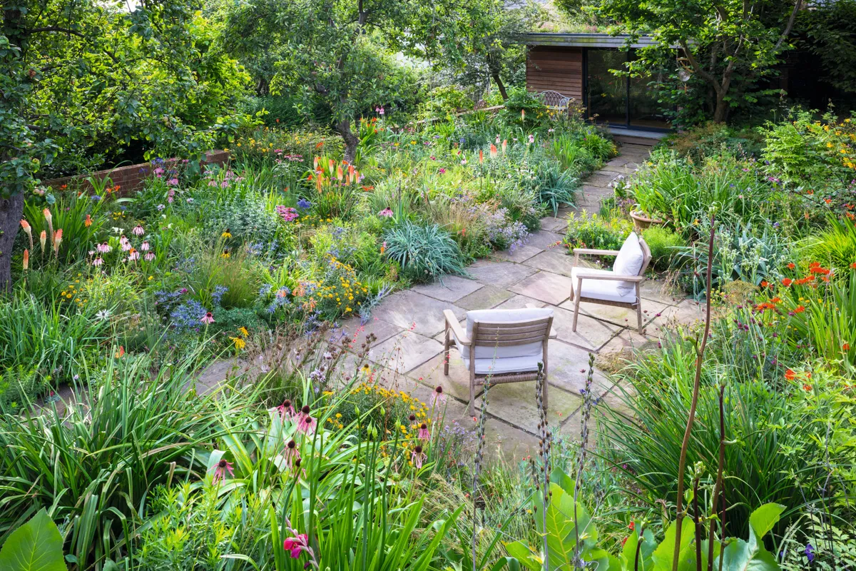 RBD050816-916bv2 A garden with plants and flowers