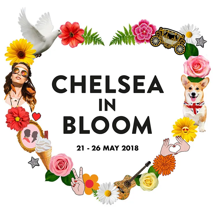 Chelsea in Bloom 2018 logo