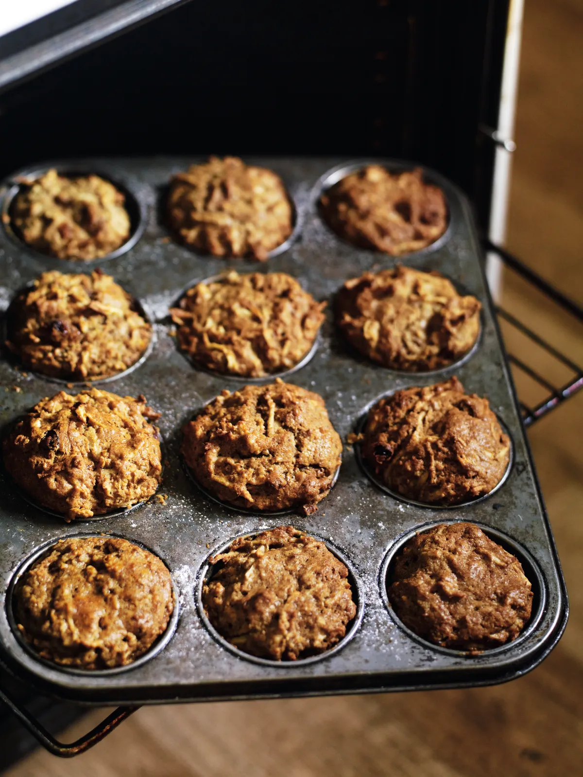 Parsnip and apple muffins