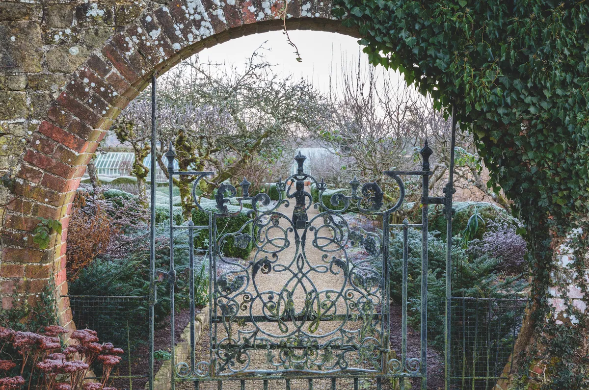 Walled garden gate and entrance. c. Richard Bloom