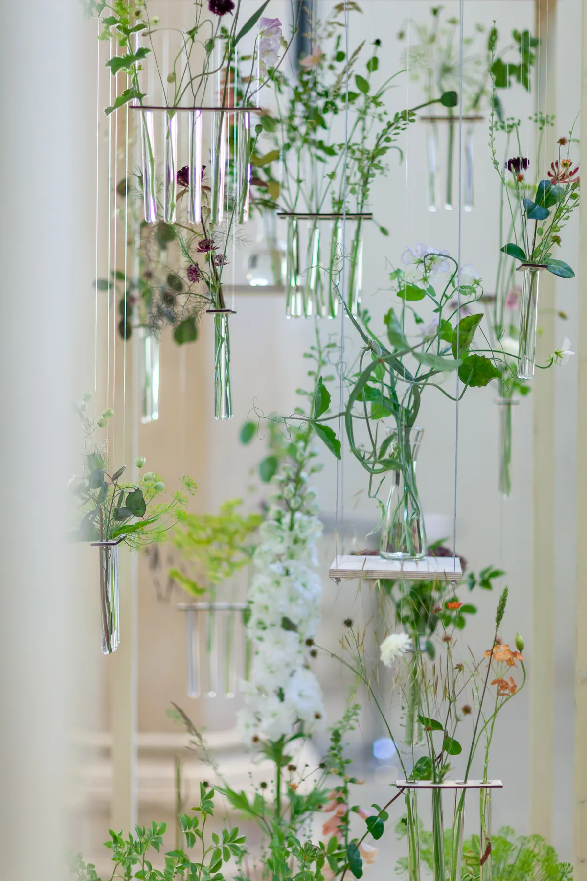 2018 British Flowers Week display by Festoon in the Garden Museum
