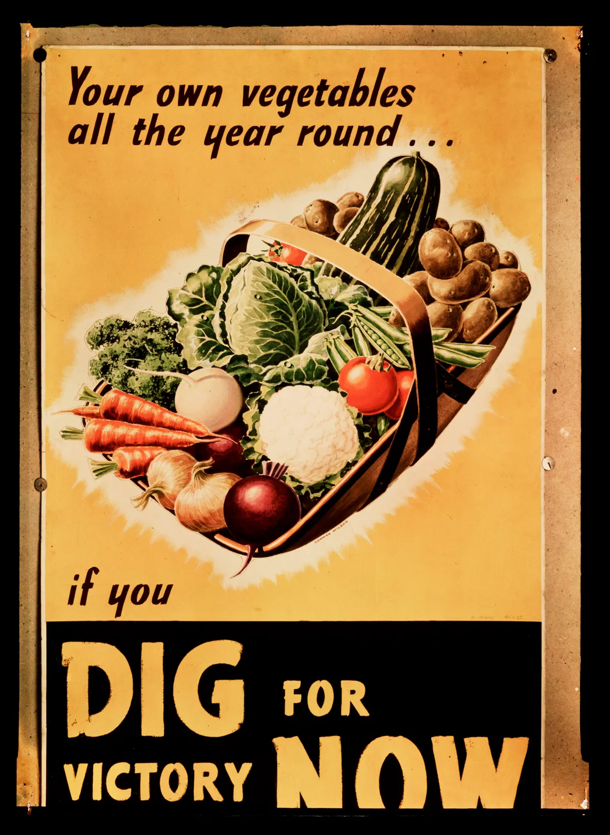 Dig for Victory poster, c 1940.