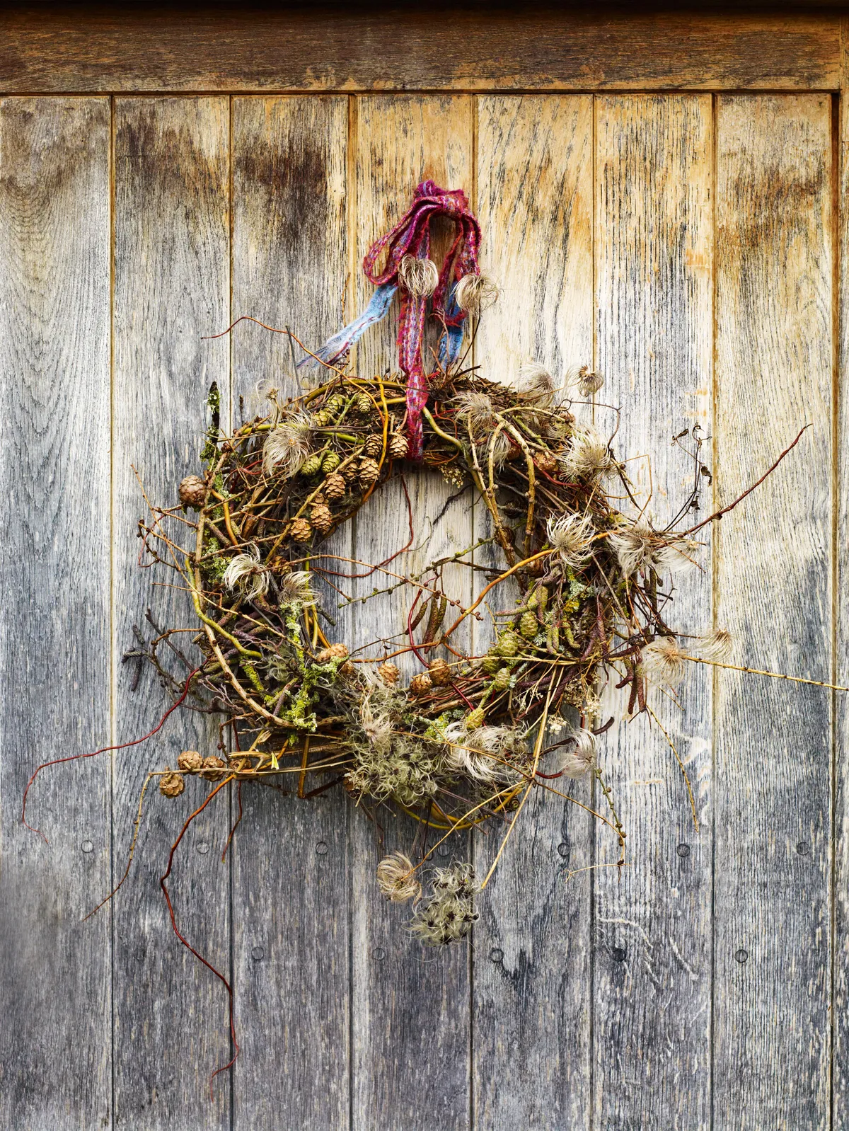 Wreath made from natural materials