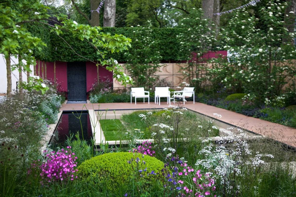 The Brewin Dolphin Garden designed by Robert Myers at the RHS Chelsea Flower Show 2013.