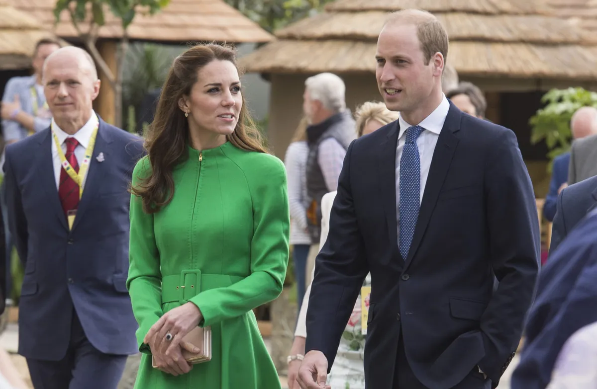 2016: Catherine, Duchess of Cambridge and Prince William, Duke of Cambridge attend Chelsea Flower Show press day at Royal Hospital Chelsea,
