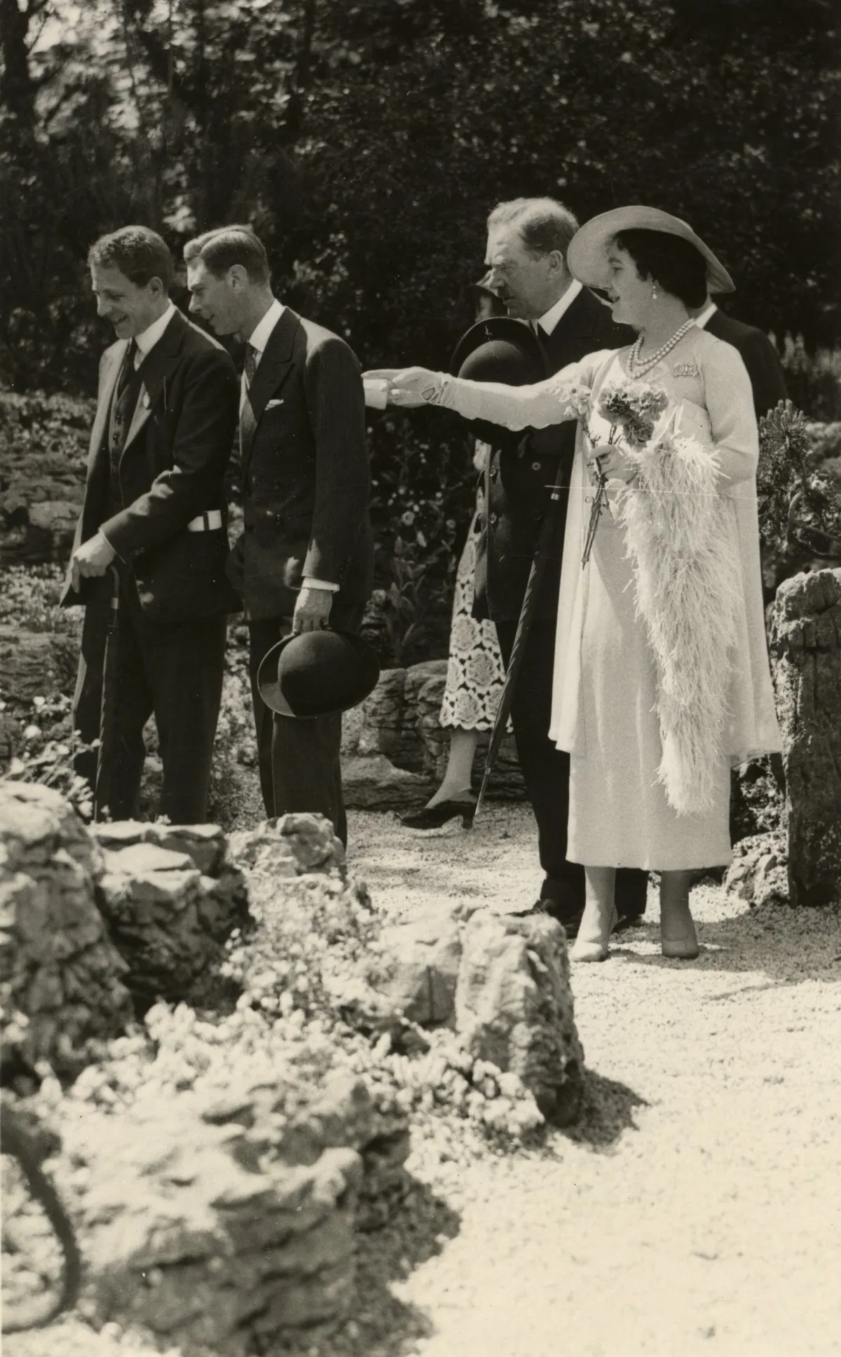 King George VI and Queen Elizabeth at the 1939 RHS Chelsea Flower Show
