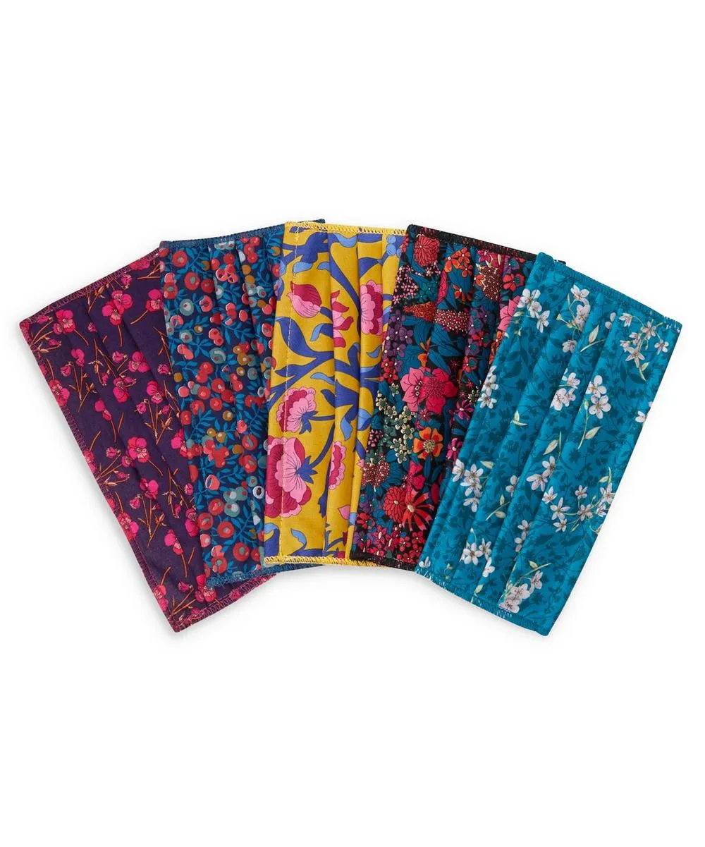 Assorted Upcycled Tana Lawn™ Cotton Face Coverings, set of 5, £40, Liberty