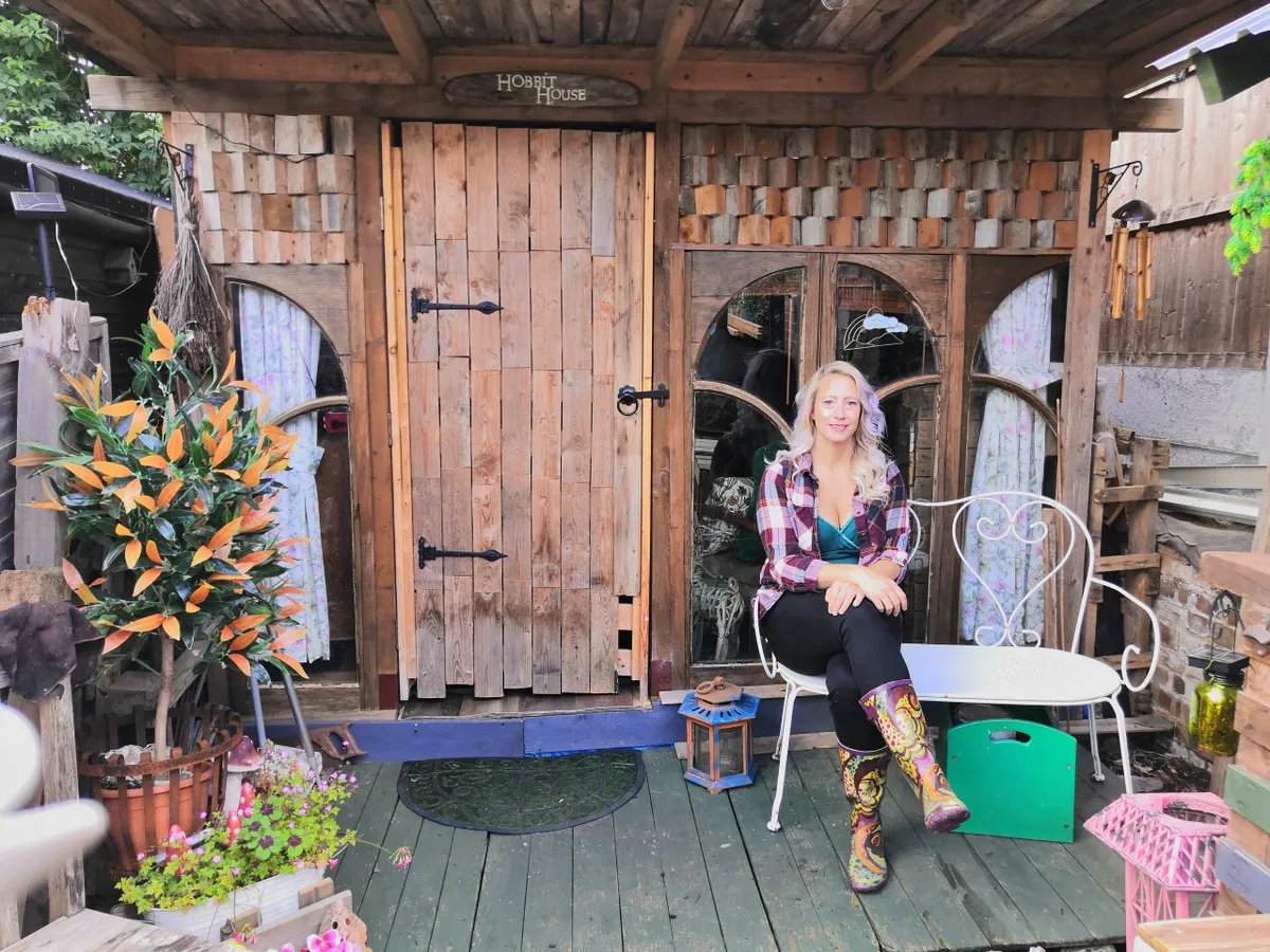 Cuprinol Shed of the Year 2020 finalist, Budget Category, BUDGET PALLET HOBBIT HOUSE by Julie Twydell (Kent)