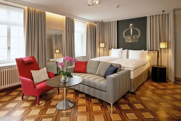 Sorell Hotel Krone, Winterthur. This boutique hotel in the heart of Winterthur’s medieval Old Town is the perfect base for exploring Winterthur’s many museums and restaurants, and for indulging in some retail therapy.
