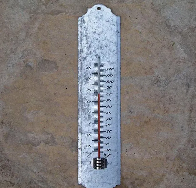 Zinc thermometer