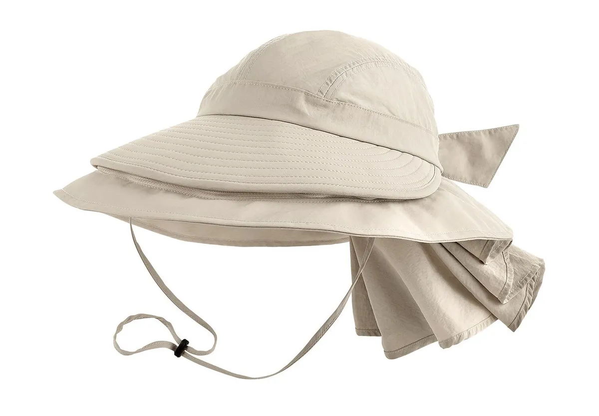 Coolibar UPF 50  Women's Tatum Convertible Explorer Hat - Sun Protective