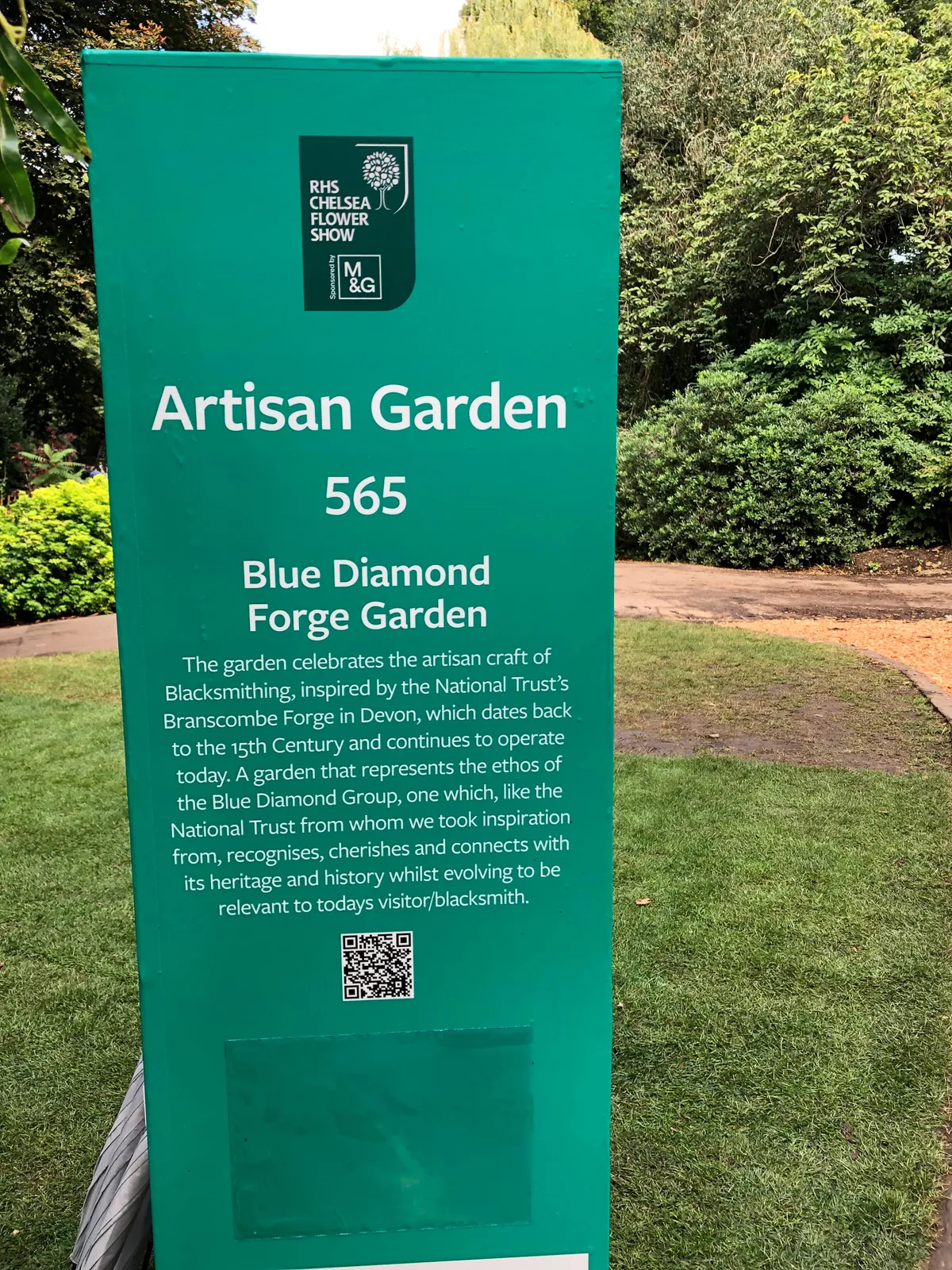 The Blue Diamond Forge Garden at Chelsea 2021