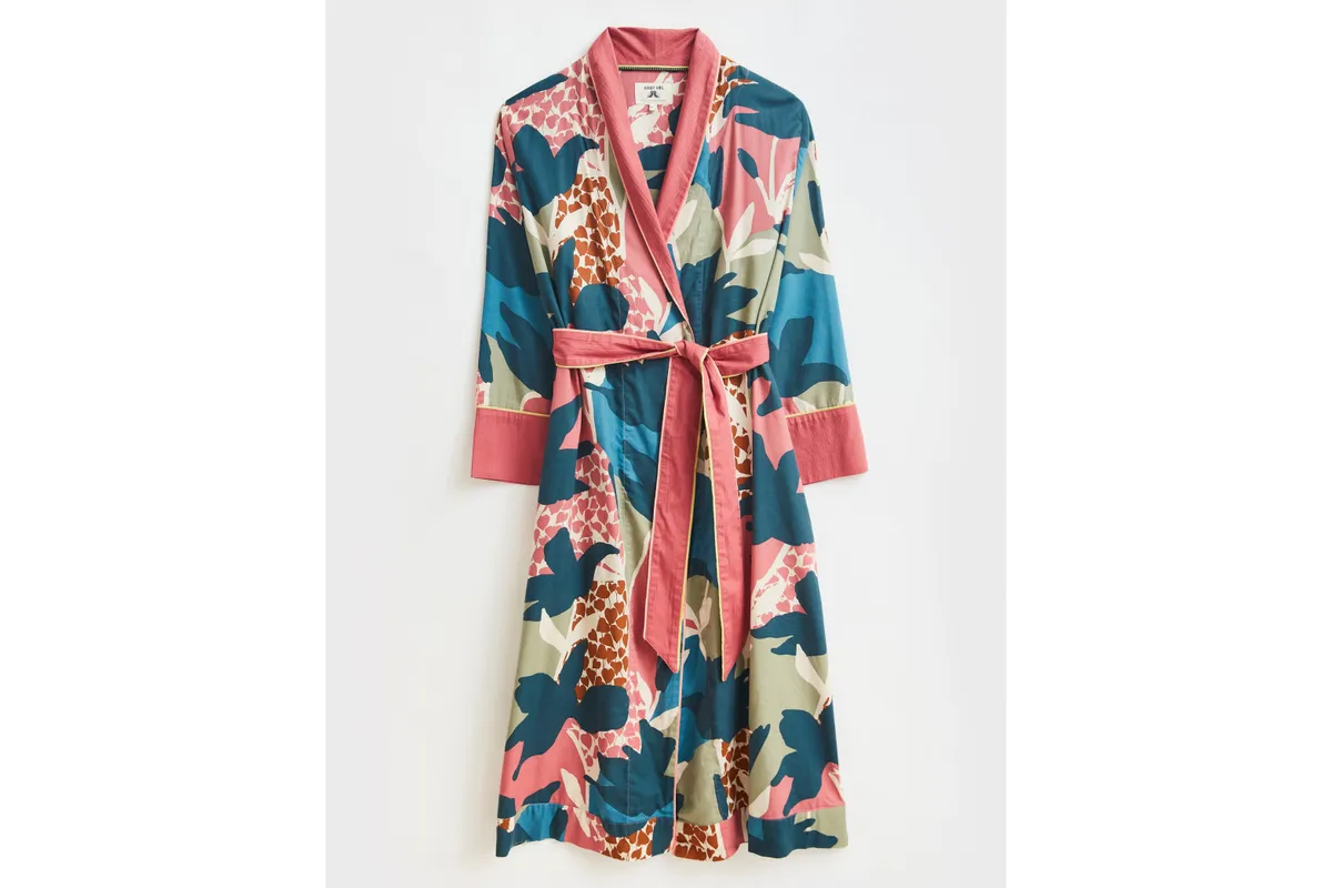 Colourful flowery robe
