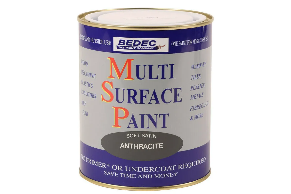 Bedec Multi Surface Paint Satin Anthracite 750ml