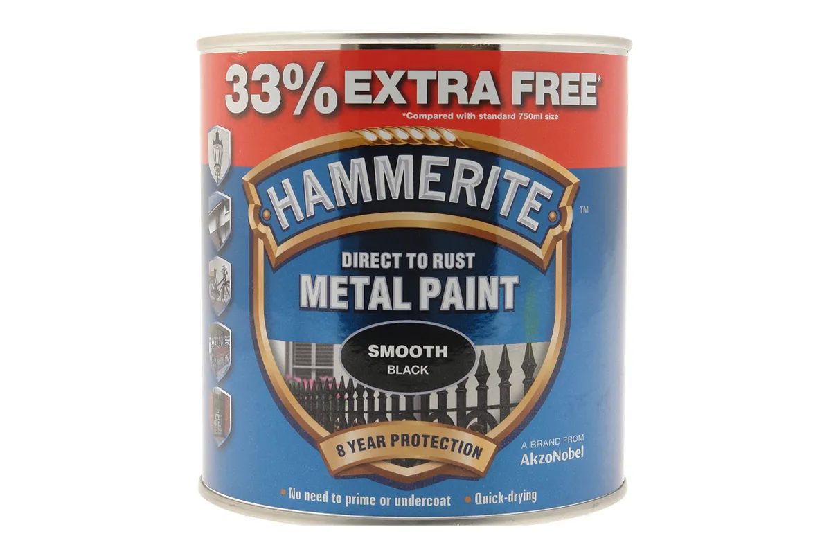 Hammerite Metal Paint, smooth black