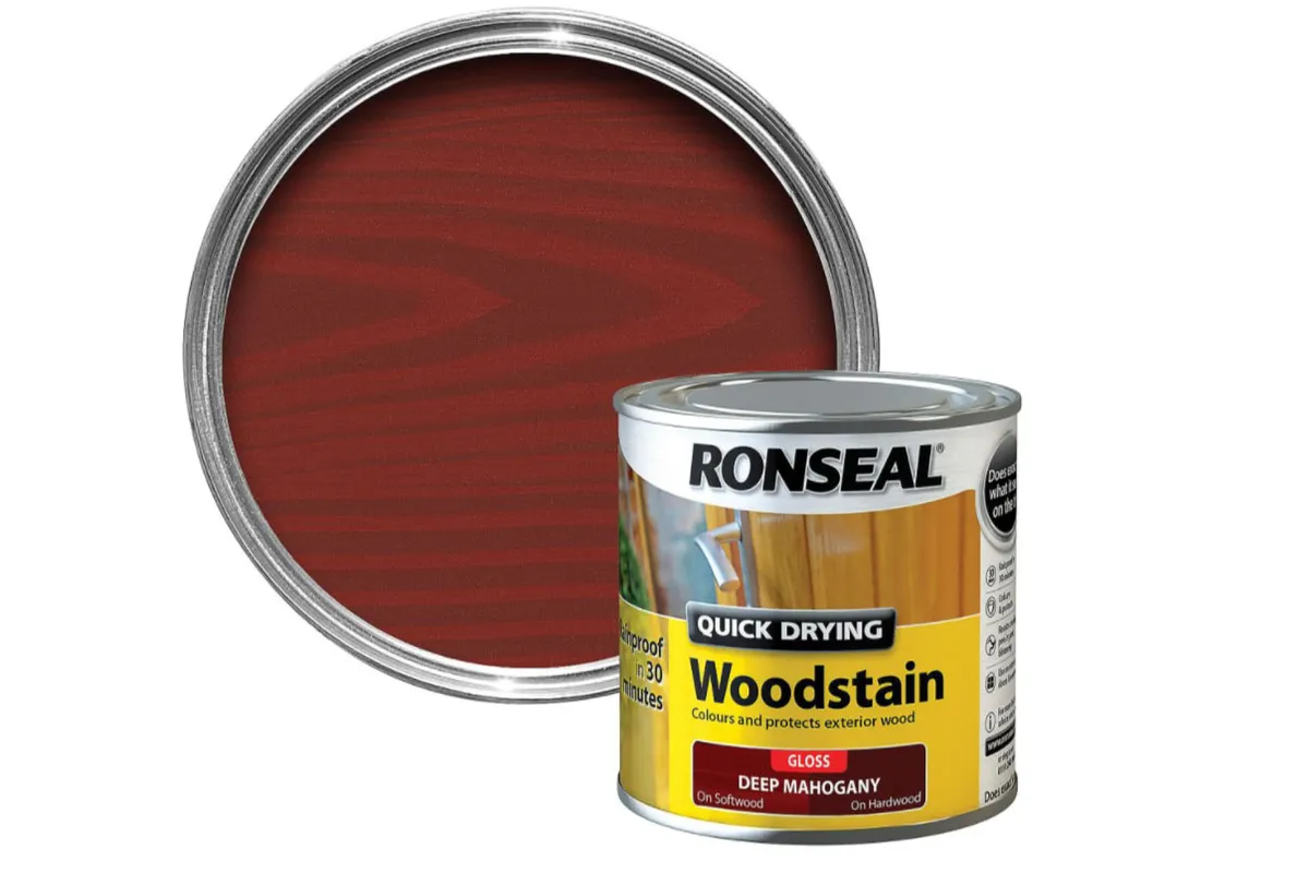 Ronseal Deep Mahogany Gloss Wood Stain 250ml