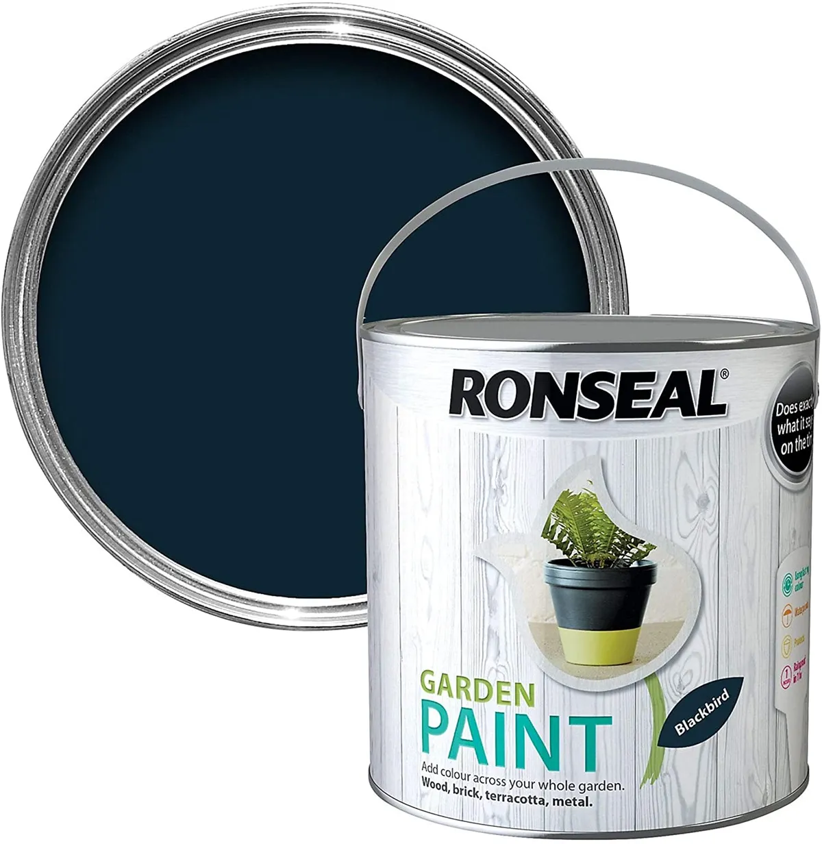 Ronseal Garden Paint Black Bird