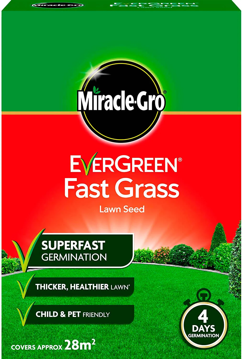 Miracle-Gro evergreen fast grass