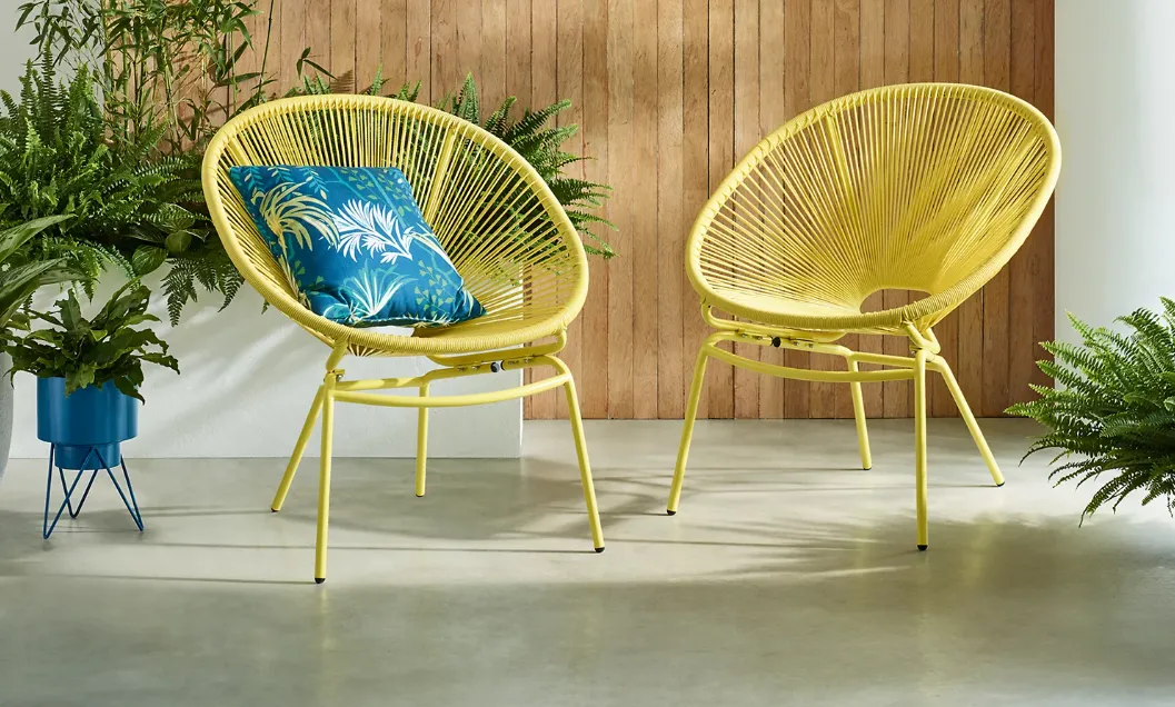 Metal garden chairs from M&S