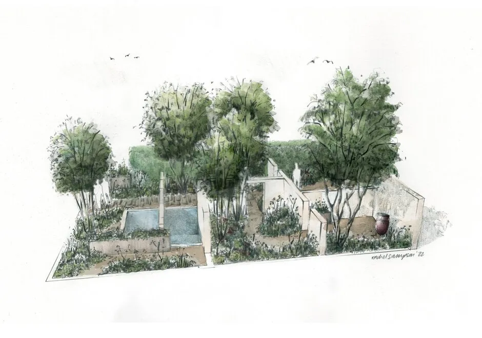 Brewin Dolphin Garden, Show Garden, designed by Paul Hervey-Brookes, RHS Chelsea Flower Show 2022.