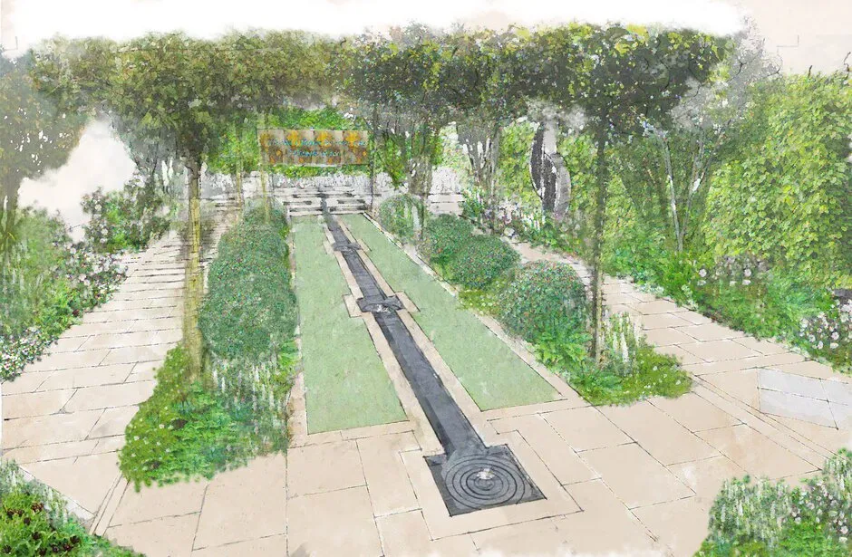 The Perennial Garden 'With Love', Show Garden, designed by Richard Miers, RHS Chelsea Flower Show 2022.