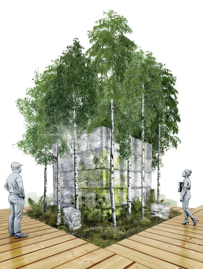 The Plantman's Ice Garden, Sanctuary Garden, designed by John Warland, RHS Chelsea Flower Show 2022.