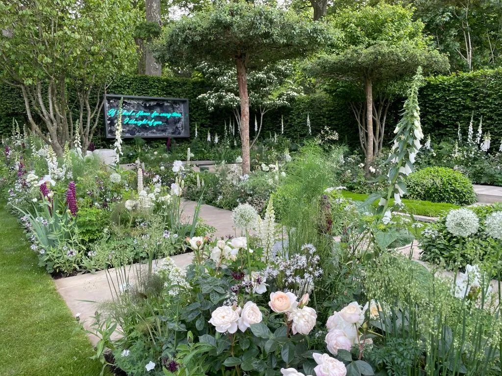 Perennial Garden 'With Love' the RHS Chelsea Flower Show Garden 2022 designed by Richard Miers