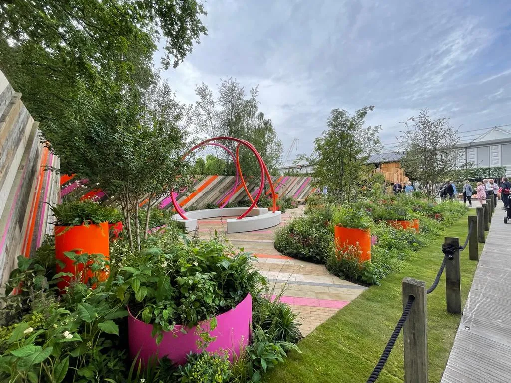 The St Mungo's Putting Down Roots Show Garden at Chelsea 2022 designed by Darryl Moore and Adolfo Harrison