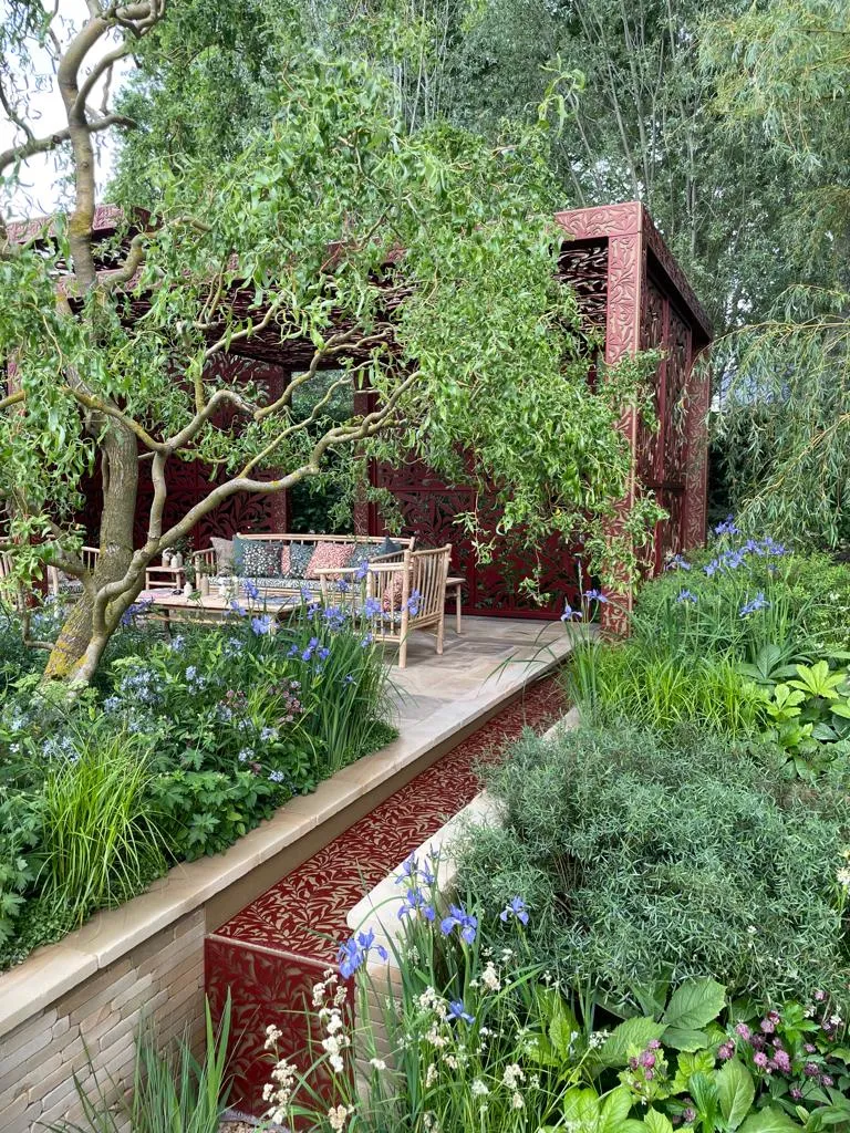 Morris & Co Show garden at Chelsea Flower Show 2022, designed by Ruth Willmott