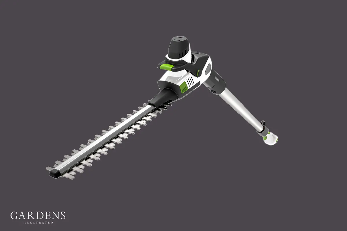 Gtech Hedge Trimmer HT50 on a grey background