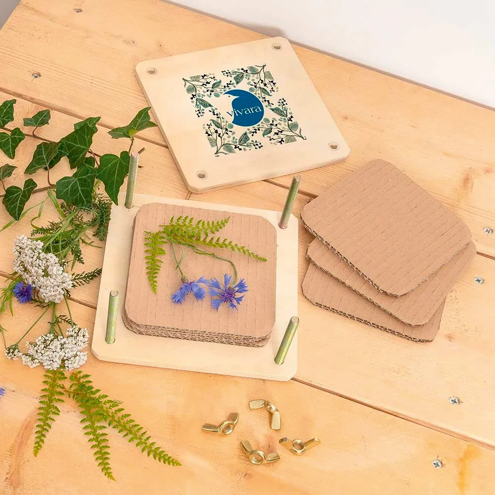 Large Wooden Flower Press Kit - Create Botanical Art & Hand-Made