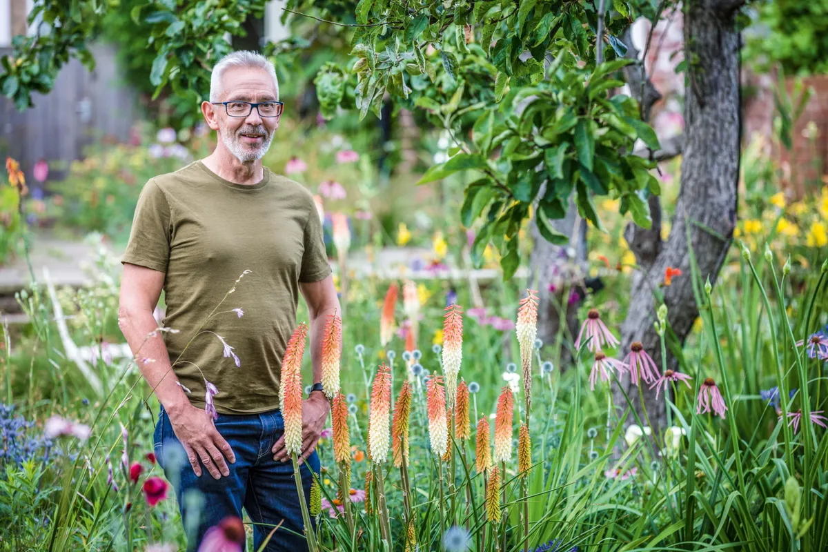 Professor James Hitchmough in his Sheffield garden