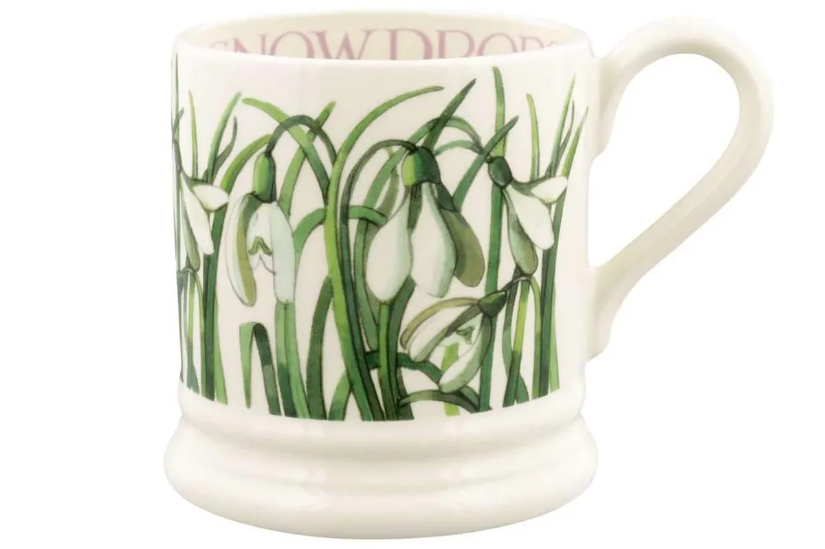 Emma Bridgewater Snowdrop Mug on a white background