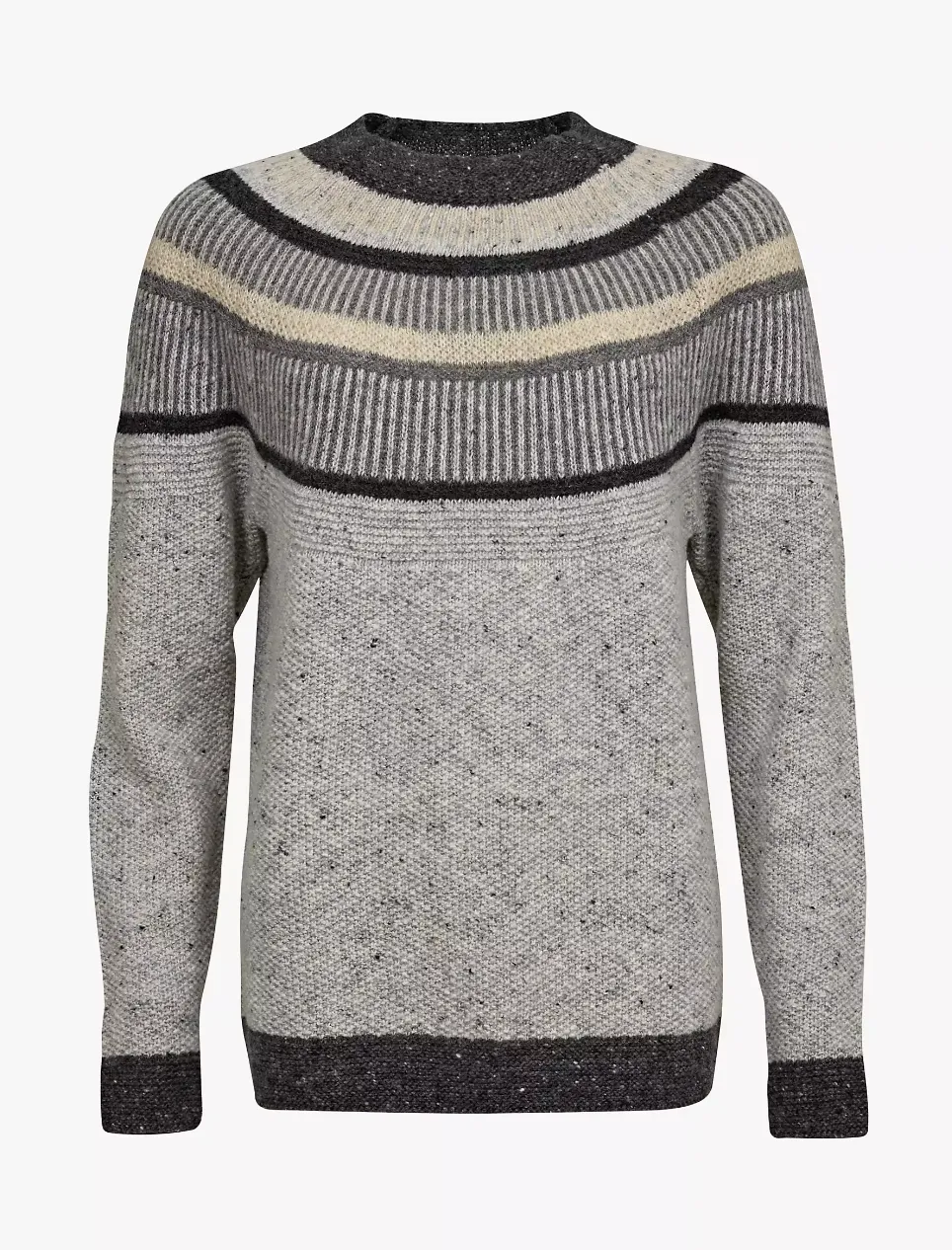Celtic & Co. Statement Donegal Wool Jumper, Fossil