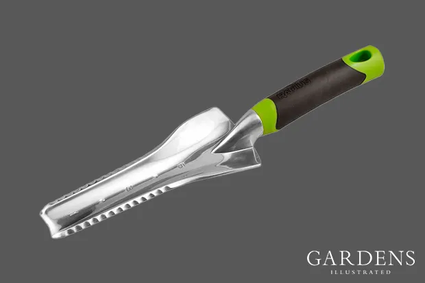 Radius Garden Multipurpose Tool on a grey background