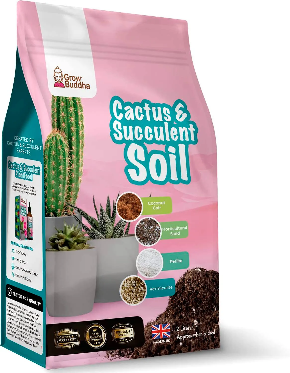 Buddha cactus and succulent soil
