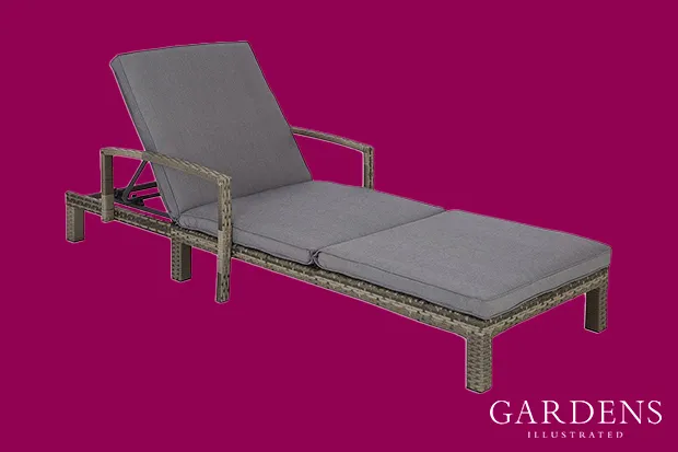 Everyday Hamilton Sun Lounger on a pink background