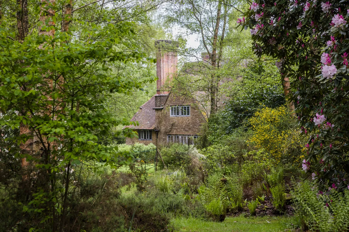 View through to Munstead Wood house from the Woodland Garden.