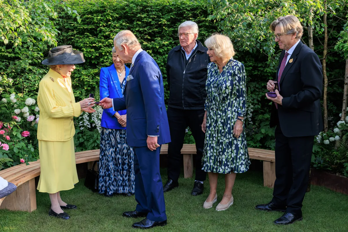 King Charles presents the Elizabeth Medal of Honour at Cheslea Flower Show 2023