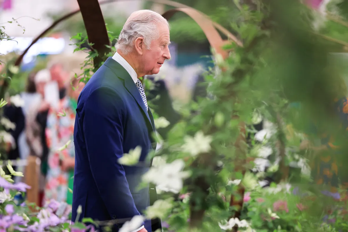 King Chalres III visits The Chelsea Flower Show 2023.