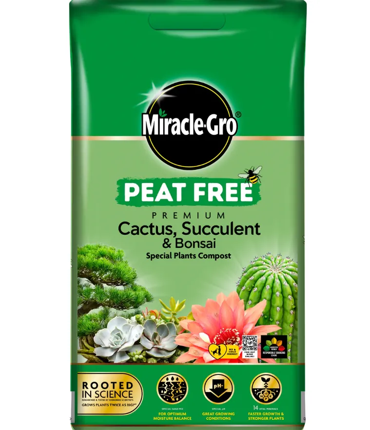 Miracle-Gro Premium Peat-Free Cactus and Succulent Compost
