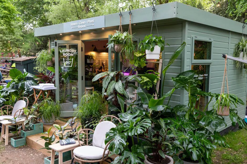 Geb & Green: Steam. Clean. Plant. Repeat. House Plant Studios. RHS Chelsea Flower Show 2023.