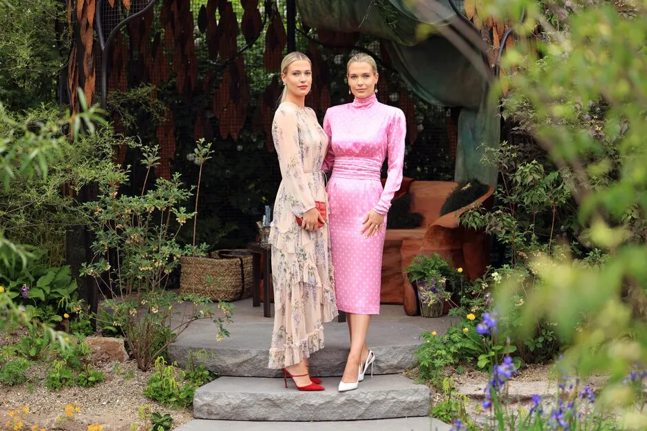 Amelia and Eliza Spencer at RHS Chelsea Flower Show 2023