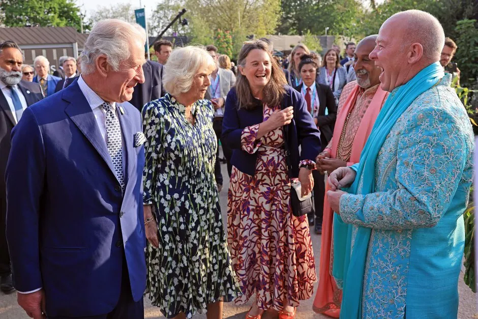 King Charles III and Queen Camilla at RHS Chelsea Flower Show 2023