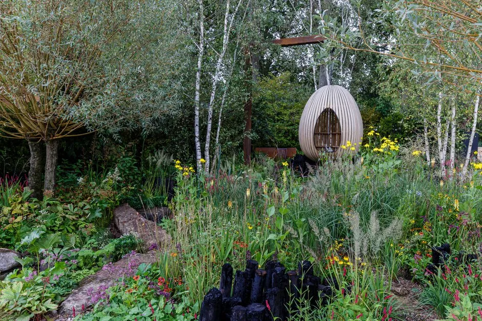 The Yeo Valley Organic Garden. Designed by Tom Massey, supported by Sarah Mead. at RHS Chelsea Flower Show 2021